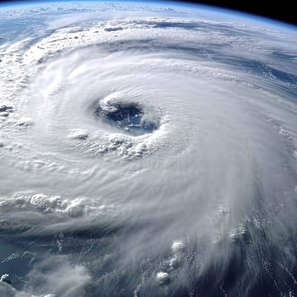 Storm visible from space